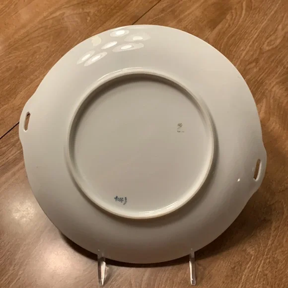 Signed Silesia Floral Pattern Decorative Plate - Picture 3 of 3